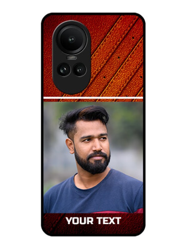 Custom Oppo Reno 10 Pro 5G Personalized Glass Phone Case - Leather Phone Case Design