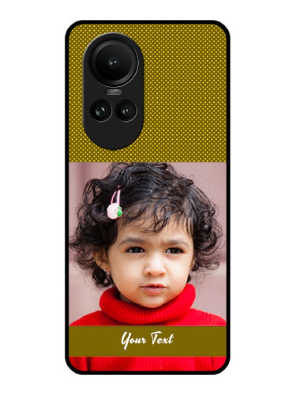 Custom Oppo Reno 10 Pro 5G Custom Glass Phone Case - Simple Green Color Design