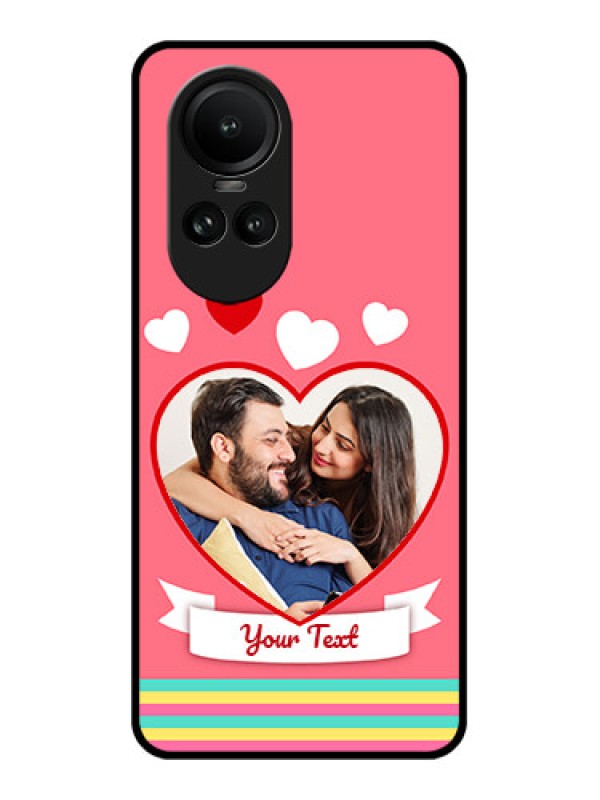 Custom Oppo Reno 10 Pro 5G Photo Printing on Glass Case - Love Doodle Design