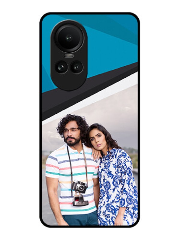 Custom Oppo Reno 10 Pro 5G Photo Printing on Glass Case - Simple Pattern Photo Upload Design