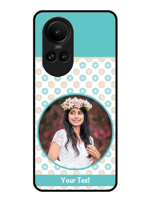 Custom Oppo Reno 10 Pro 5G Custom Glass Mobile Case - Beautiful Flowers Design