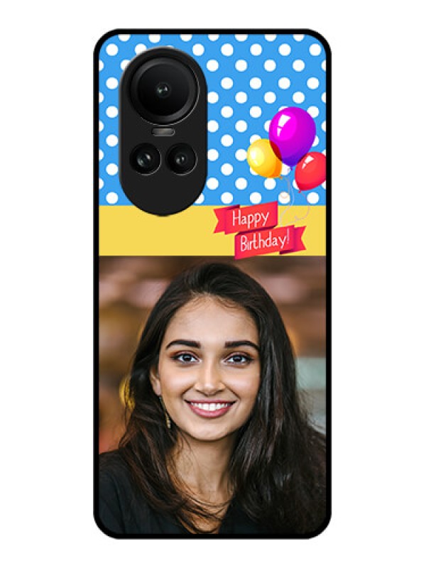Custom Oppo Reno 10 Pro 5G Custom Glass Mobile Case - Happy Birthday Design