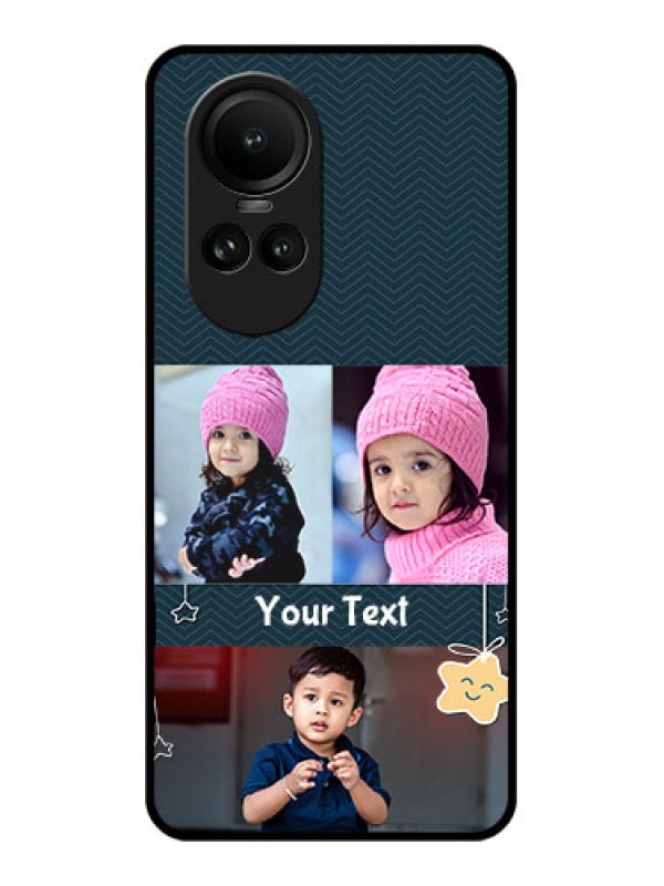 Custom Oppo Reno 10 Pro 5G Custom Glass Mobile Case - Hanging Stars Design