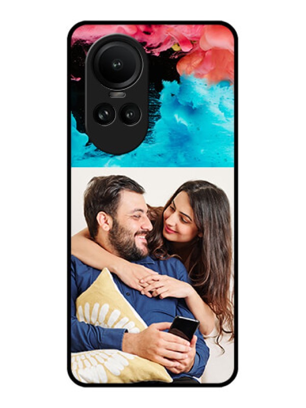 Custom Oppo Reno 10 Pro 5G Custom Glass Mobile Case - Quote with Acrylic Painting Design