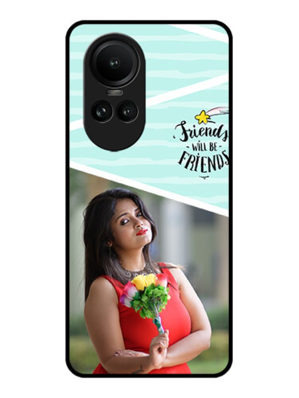 Custom Oppo Reno 10 Pro 5G Custom Glass Phone Case - Friends Picture Icon Design