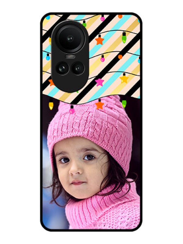 Custom Oppo Reno 10 Pro 5G Custom Glass Mobile Case - Lights Hanging Design