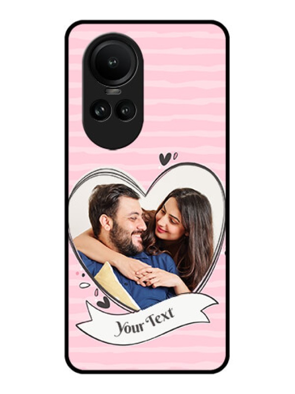 Custom Oppo Reno 10 Pro 5G Custom Glass Phone Case - Vintage Heart Design