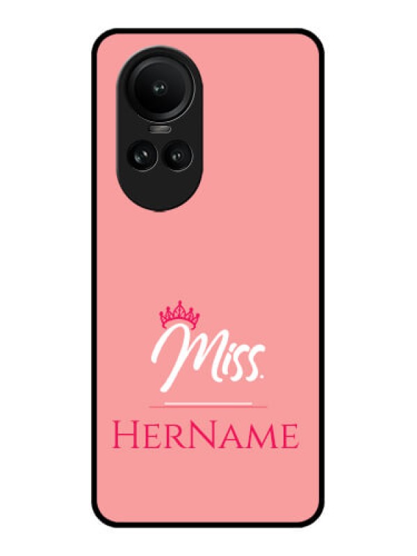 Custom Oppo Reno 10 Pro 5G Custom Glass Phone Case Mrs with Name