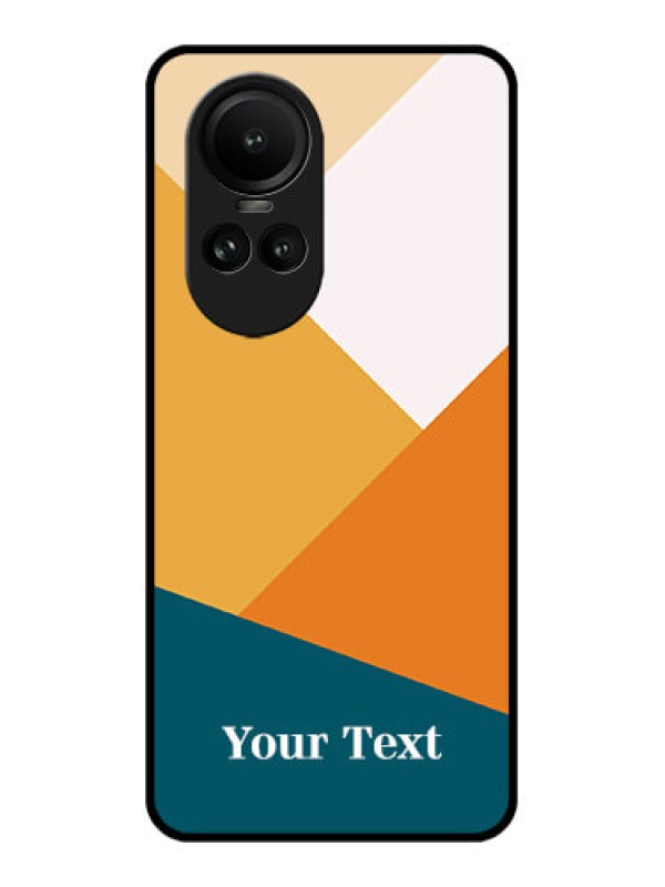 Custom Oppo Reno 10 Pro 5G Personalized Glass Phone Case - Stacked Multi-colour Design