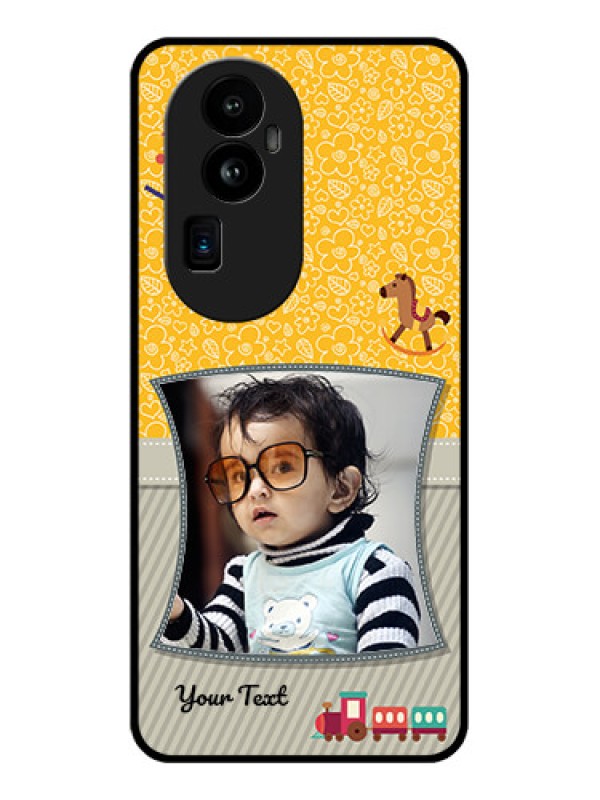 Custom Oppo Reno 10 Pro Plus 5G Personalized Glass Phone Case - Baby Picture Upload Design