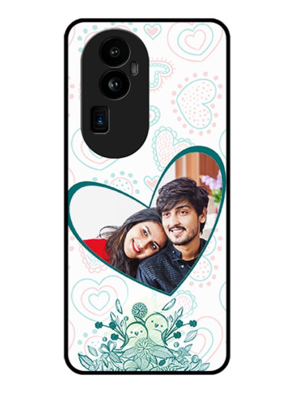 Custom Oppo Reno 10 Pro Plus 5G Photo Printing on Glass Case - Premium Couple Design
