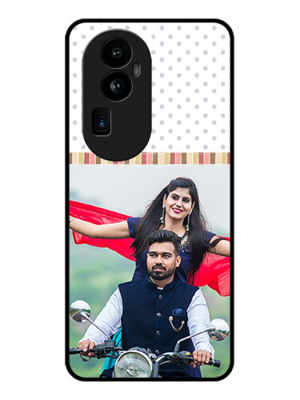 Custom Oppo Reno 10 Pro Plus 5G Photo Printing on Glass Case - Cute Family Design