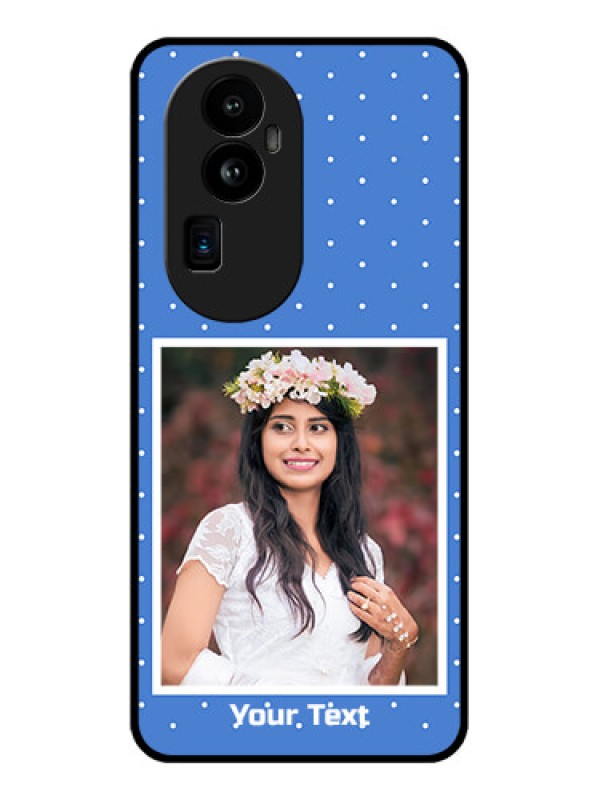 Custom Oppo Reno 10 Pro Plus 5G Photo Printing on Glass Case - Polka dots design