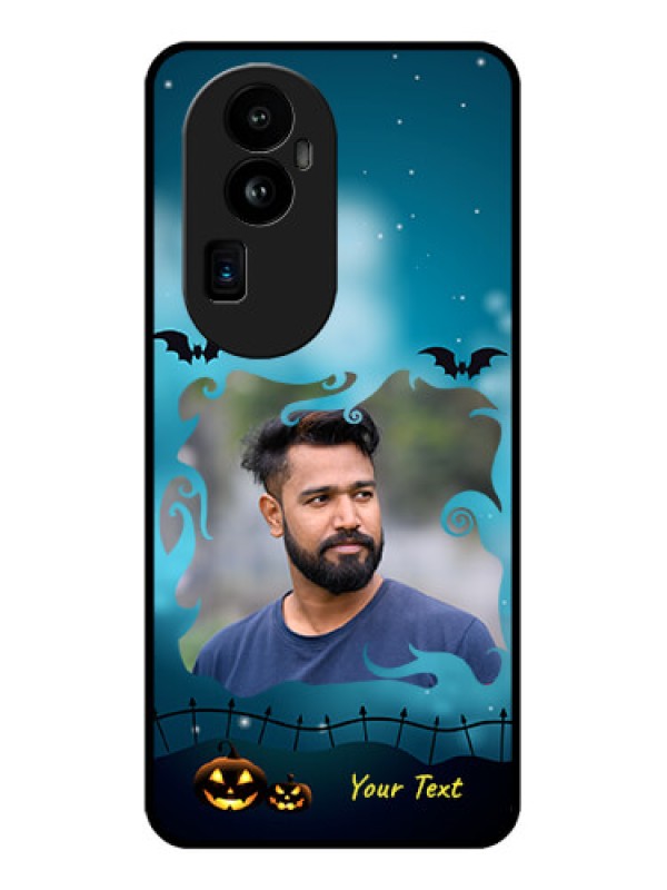Custom Oppo Reno 10 Pro Plus 5G Custom Glass Phone Case - Halloween frame design
