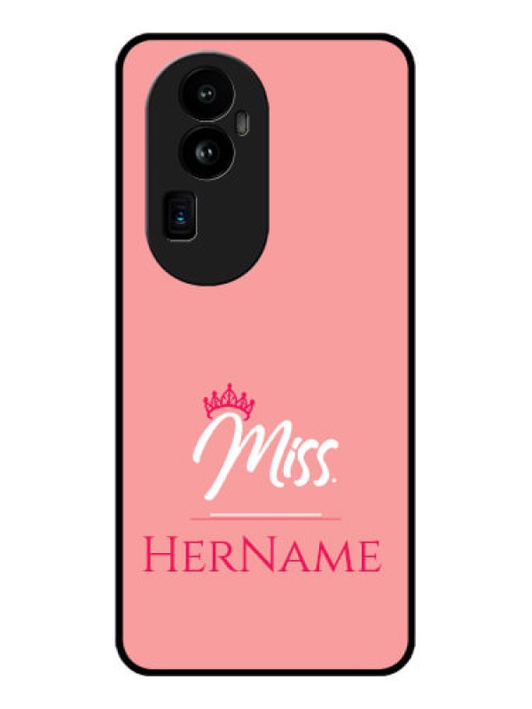 Custom Oppo Reno 10 Pro Plus 5G Custom Glass Phone Case Mrs with Name