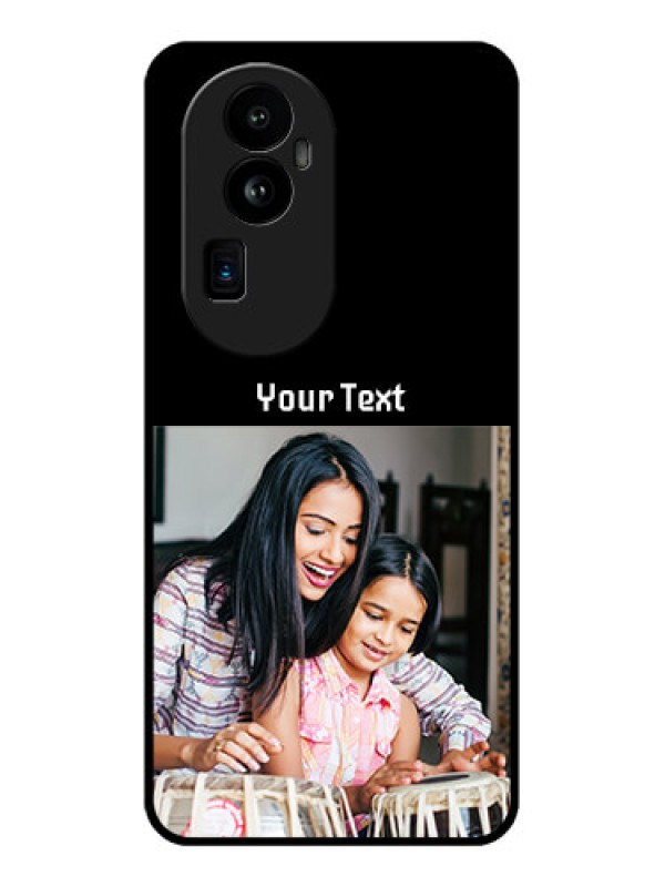 Custom Oppo Reno 10 Pro Plus 5G Photo with Name on Glass Phone Case