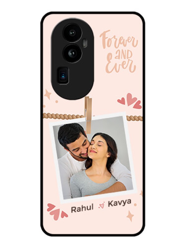 Custom Oppo Reno 10 Pro Plus 5G Custom Glass Phone Case - Forever and ever love Design