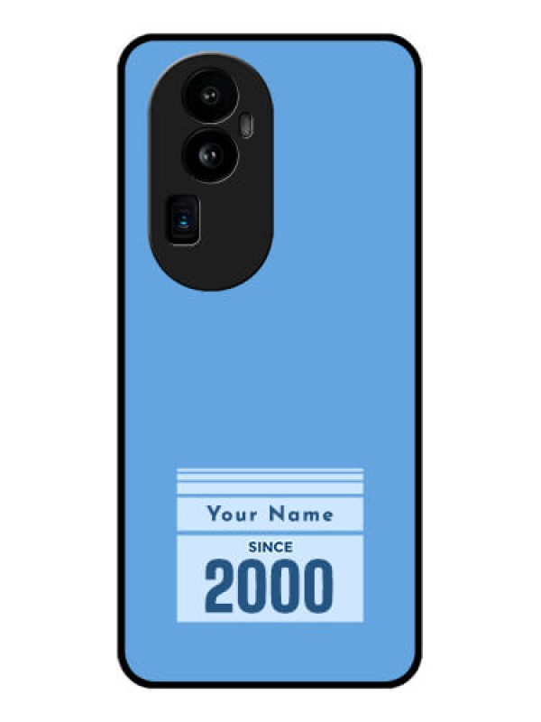 Custom Oppo Reno 10 Pro Plus 5G Custom Glass Mobile Case - Custom Year of birth Design