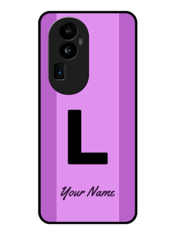 Custom Oppo Reno 10 Pro Plus 5G Custom Glass Phone Case - Tricolor custom text Design