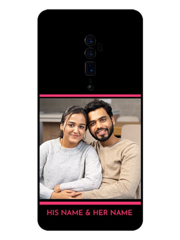 Custom Reno 10x zoom Custom Glass Mobile Case  - with Add Text Design