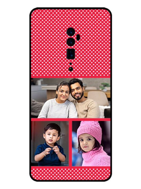Custom Reno 10x zoom Personalized Glass Phone Case  - Bulk Pic Upload Design