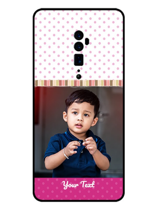 Custom Reno 10x zoom Photo Printing on Glass Case  - Cute Girls Cover Design