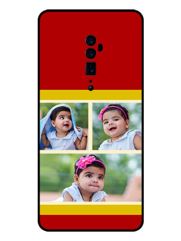 Custom Reno 10x zoom Custom Glass Mobile Case  - Multiple Pic Upload Design