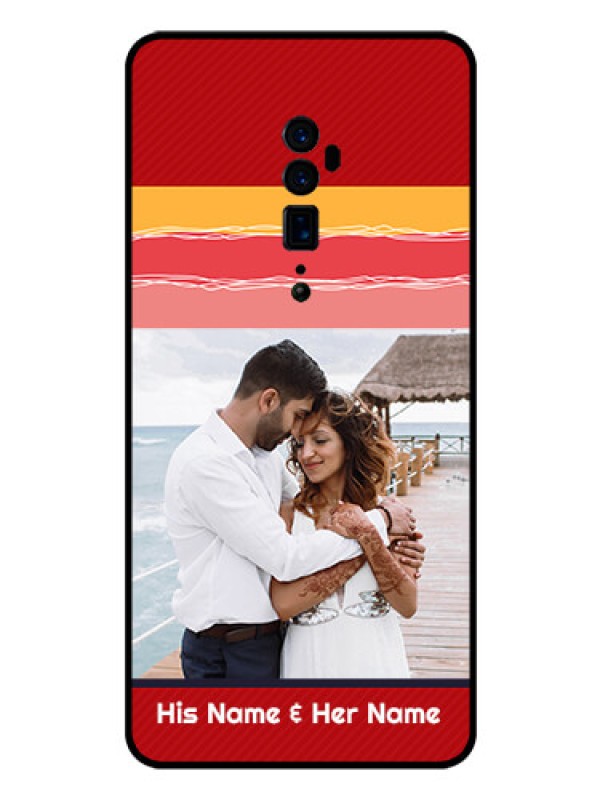 Custom Reno 10x zoom Custom Glass Mobile Case  - Colorful Case Design