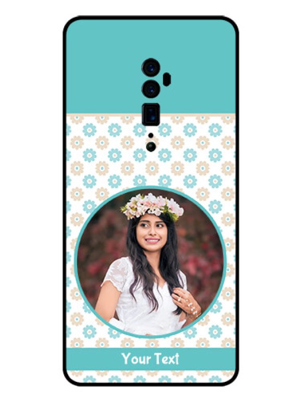 Custom Reno 10x zoom Custom Glass Mobile Case  - Beautiful Flowers Design