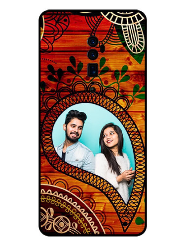 Custom Reno 10x zoom Personalized Glass Phone Case  - Abstract Colorful Design