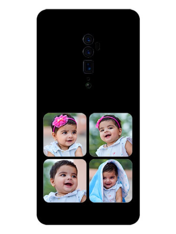 Custom Reno 10x zoom Photo Printing on Glass Case  - Multiple Pictures Design