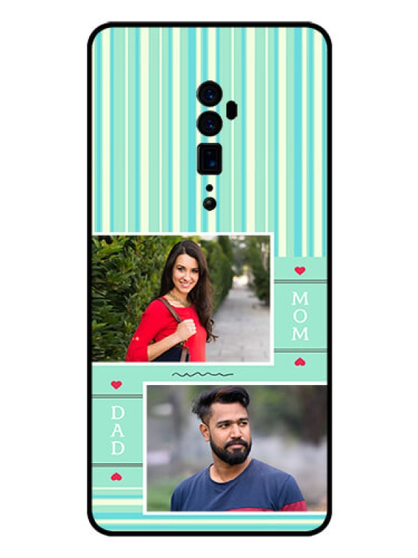 Custom Reno 10x zoom Custom Glass Phone Case  - Mom & Dad Pic Design
