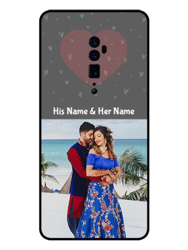 Custom Reno 10x zoom Custom Glass Mobile Case  - Buy Love Design with Photo Online