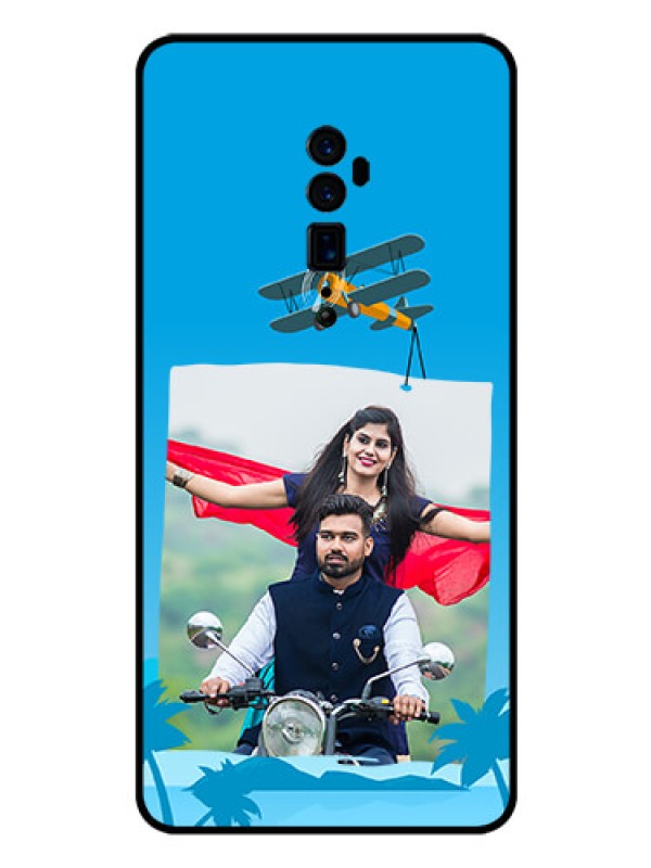 Custom Reno 10x zoom Custom Glass Mobile Case  - Traveller Design 