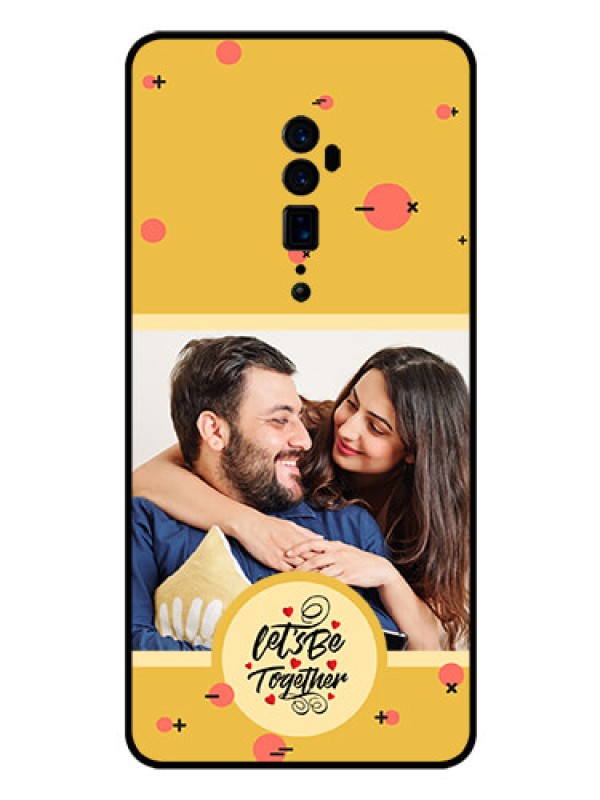 Custom Oppo Reno 10X Zoom Photo Printing on Glass Case - Lets be Together Design