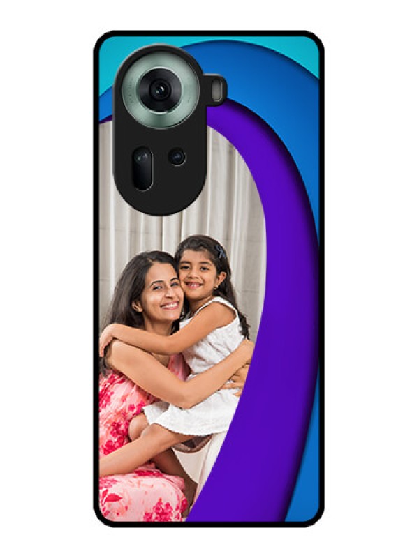 Custom Oppo Reno 11 5G Custom Glass Phone Case - Simple Pattern Design