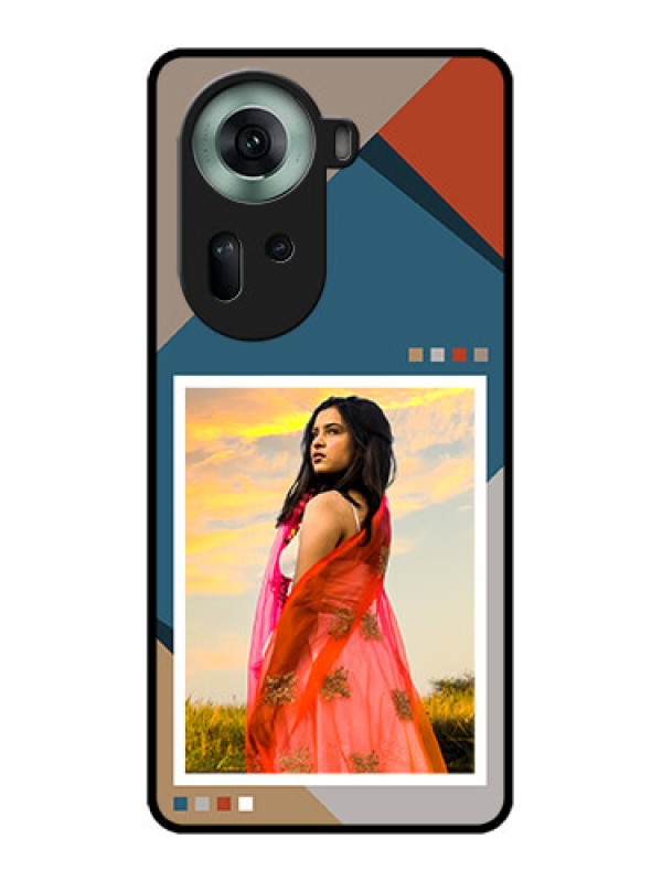 Custom Oppo Reno 11 5G Custom Glass Phone Case - Retro Color Pallet Design
