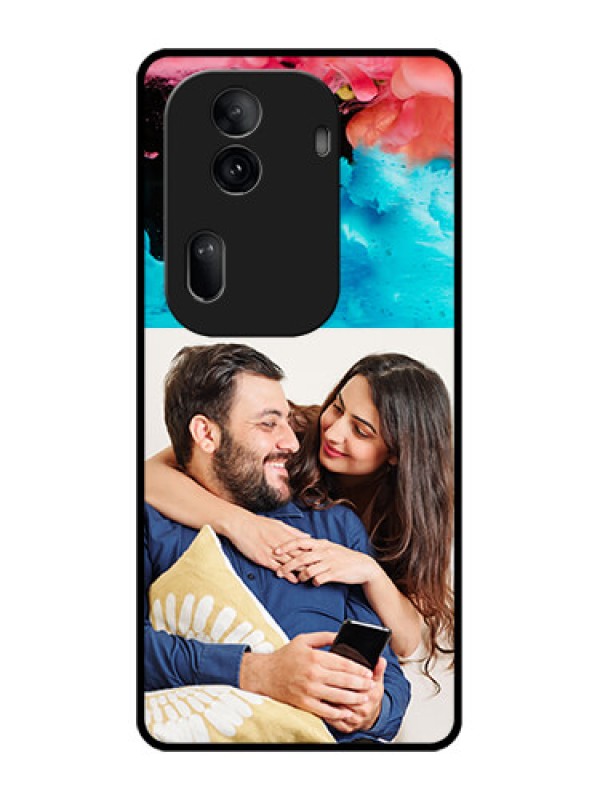 Custom Oppo Reno 11 Pro 5G Custom Glass Phone Case - Quote With Acrylic Painting Design