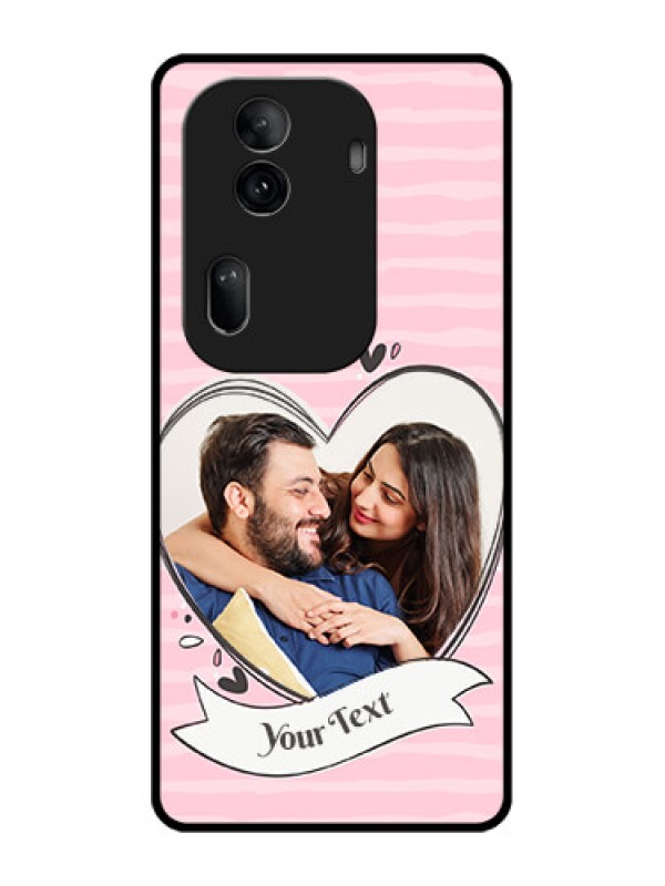 Custom Oppo Reno 11 Pro 5G Custom Glass Phone Case - Vintage Heart Design