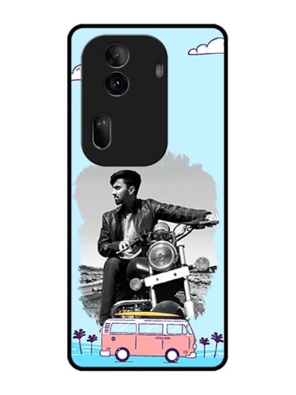 Custom Oppo Reno 11 Pro 5G Custom Glass Phone Case - Travel & Adventure Design