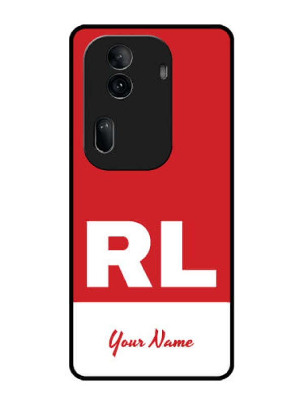 Custom Oppo Reno 11 Pro 5G Custom Glass Phone Case - Dual Tone Custom Text Design