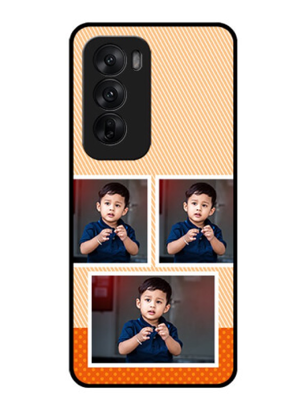 Custom Oppo Reno 12 5G Custom Glass Phone CaseBulk Photos Upload Design