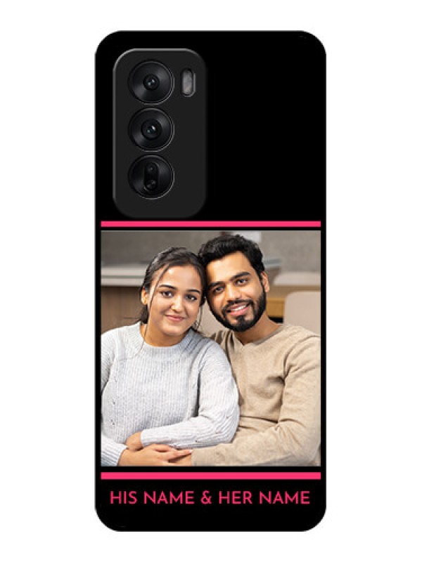 Custom Oppo Reno 12 5G Custom Glass Phone CaseWith Add Text Design