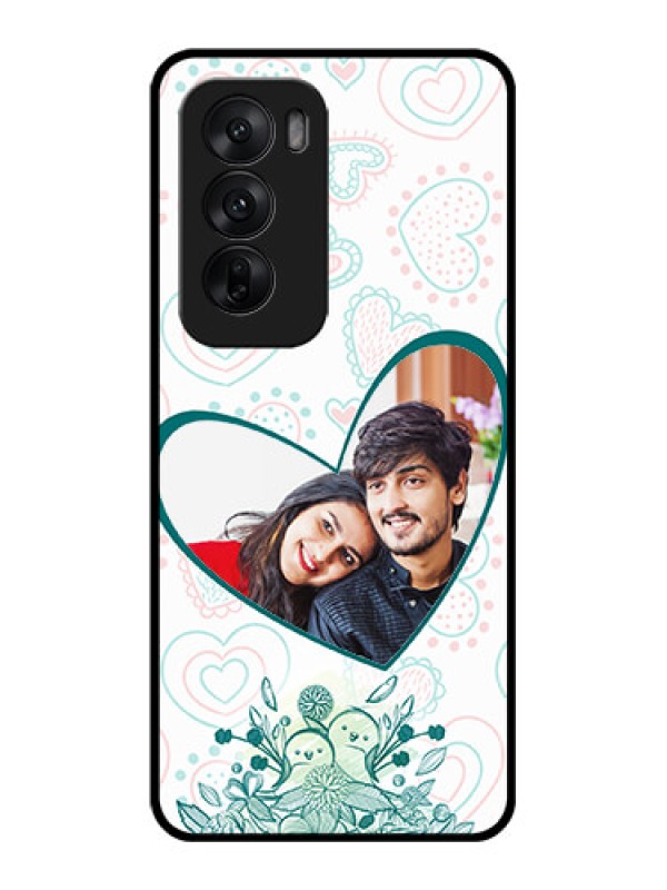 Custom Oppo Reno 12 5G Custom Glass Phone CasePremium Couple Design