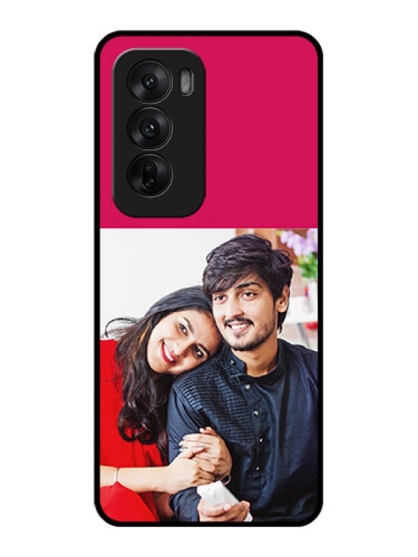 Custom Oppo Reno 12 5G Custom Glass Phone CaseAnniversary Cover Design