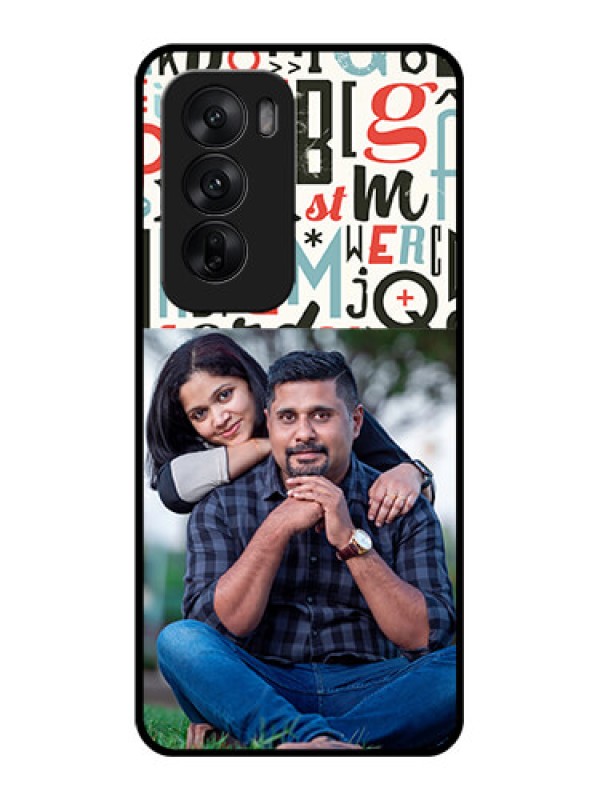 Custom Oppo Reno 12 5G Custom Glass Phone CaseAlphabet Design