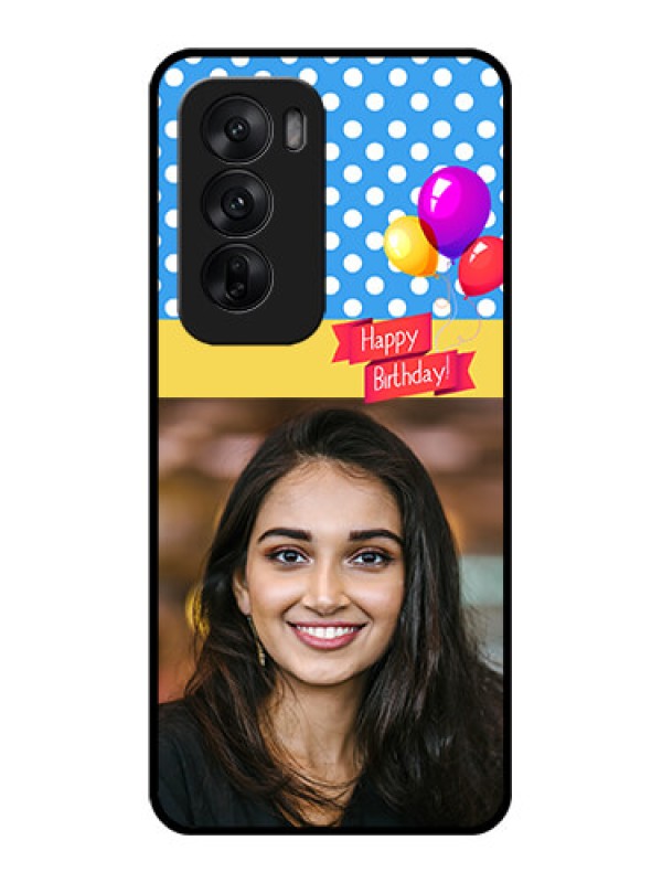 Custom Oppo Reno 12 5G Custom Glass Phone CaseHappy Birthday Design