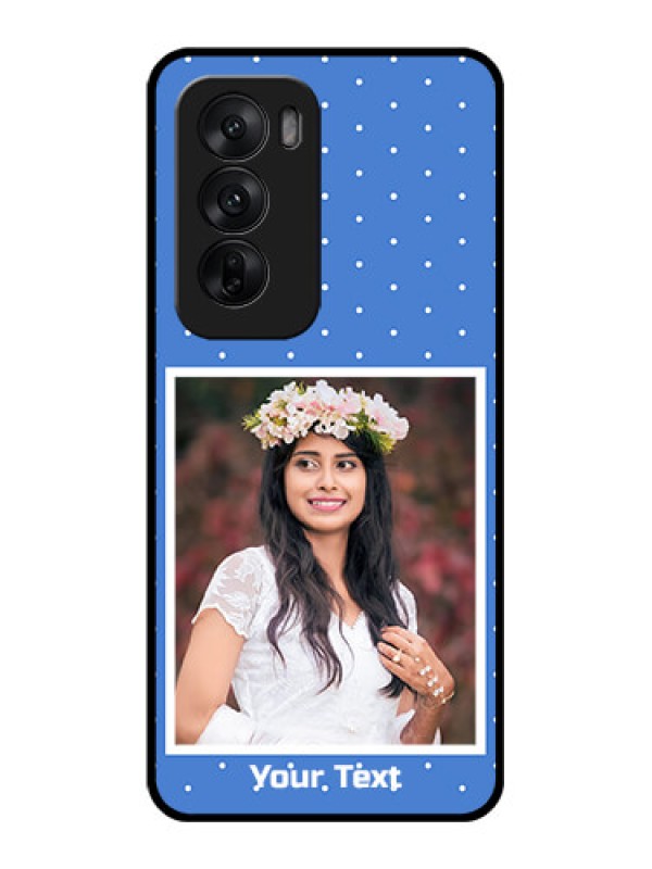 Custom Oppo Reno 12 5G Custom Glass Phone CasePolka Dots Design