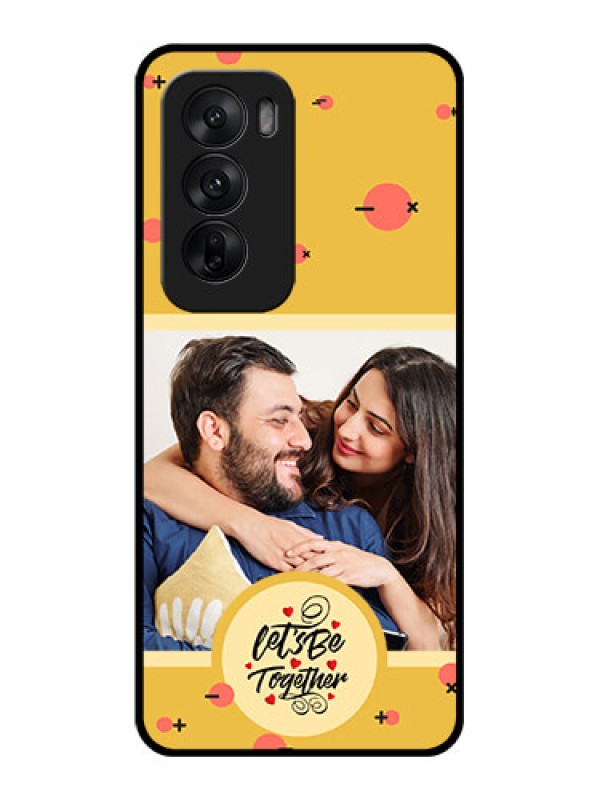 Custom Oppo Reno 12 5G Custom Glass Phone CaseLets Be Together Design