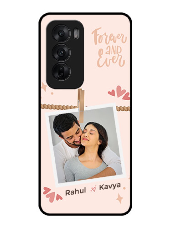 Custom Oppo Reno 12 5G Custom Glass Phone CaseForever And Ever Love Design